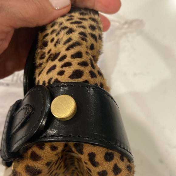 ROCKIN HOT JIMMY CHOO PONY HAIR LEOPARD PRINT SHOULDER BAG - Picture 8 of 9